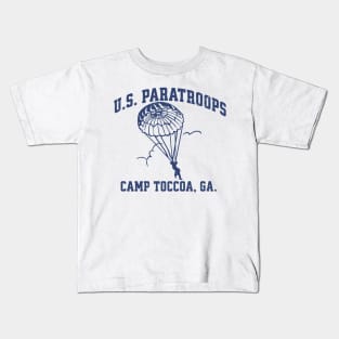 US Paratroops, Camp Toccoa - WW2 Vintage Kids T-Shirt